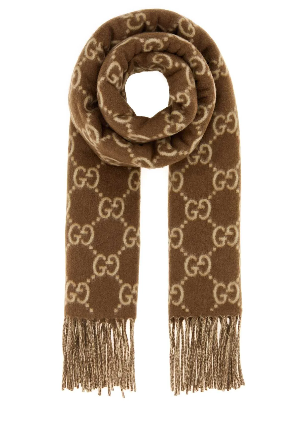 Gucci Women Embroidered Cashmere Reversible Scarf - 1