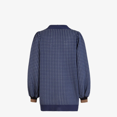 FENDI Check silk cardigan outlook