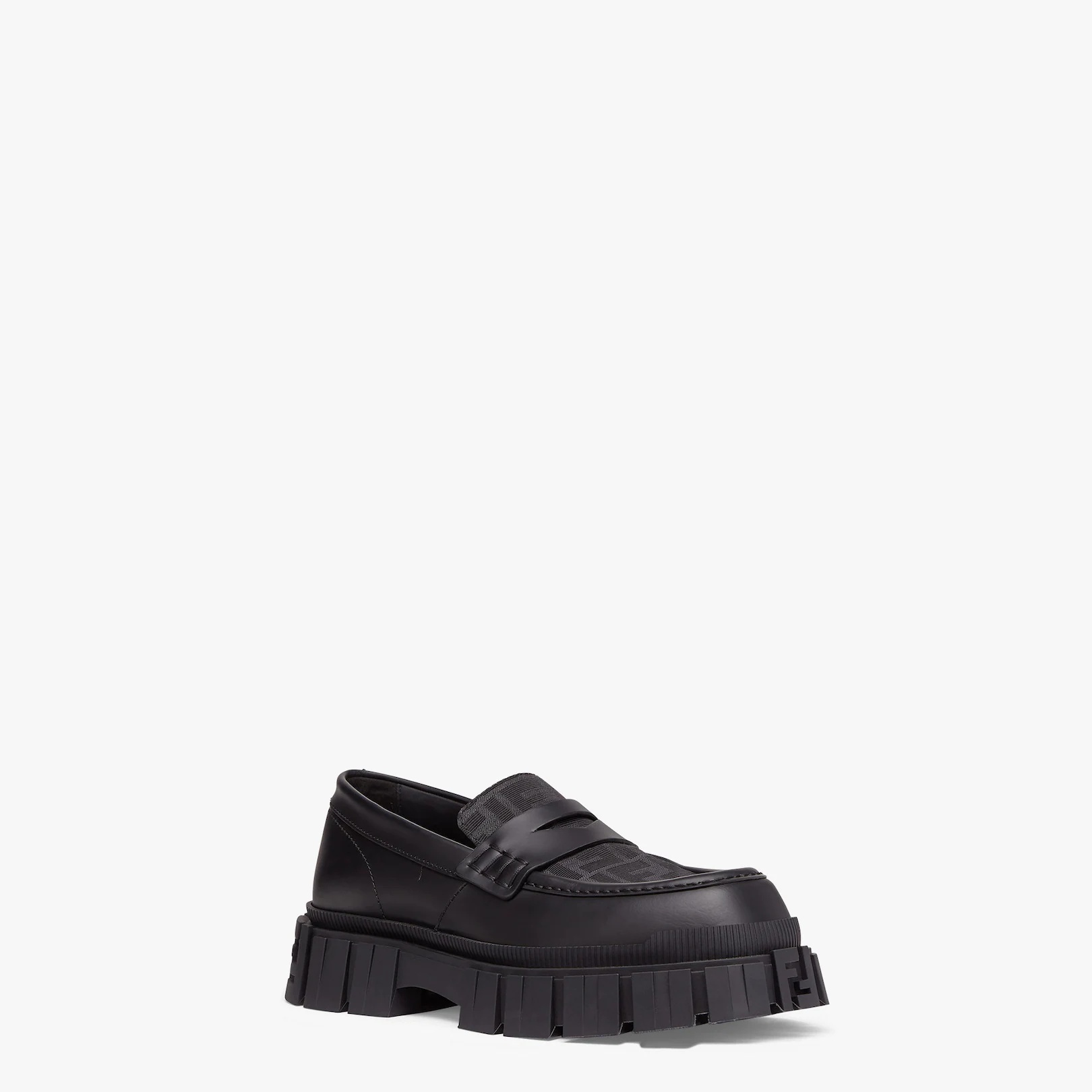 Black leather loafers - 2