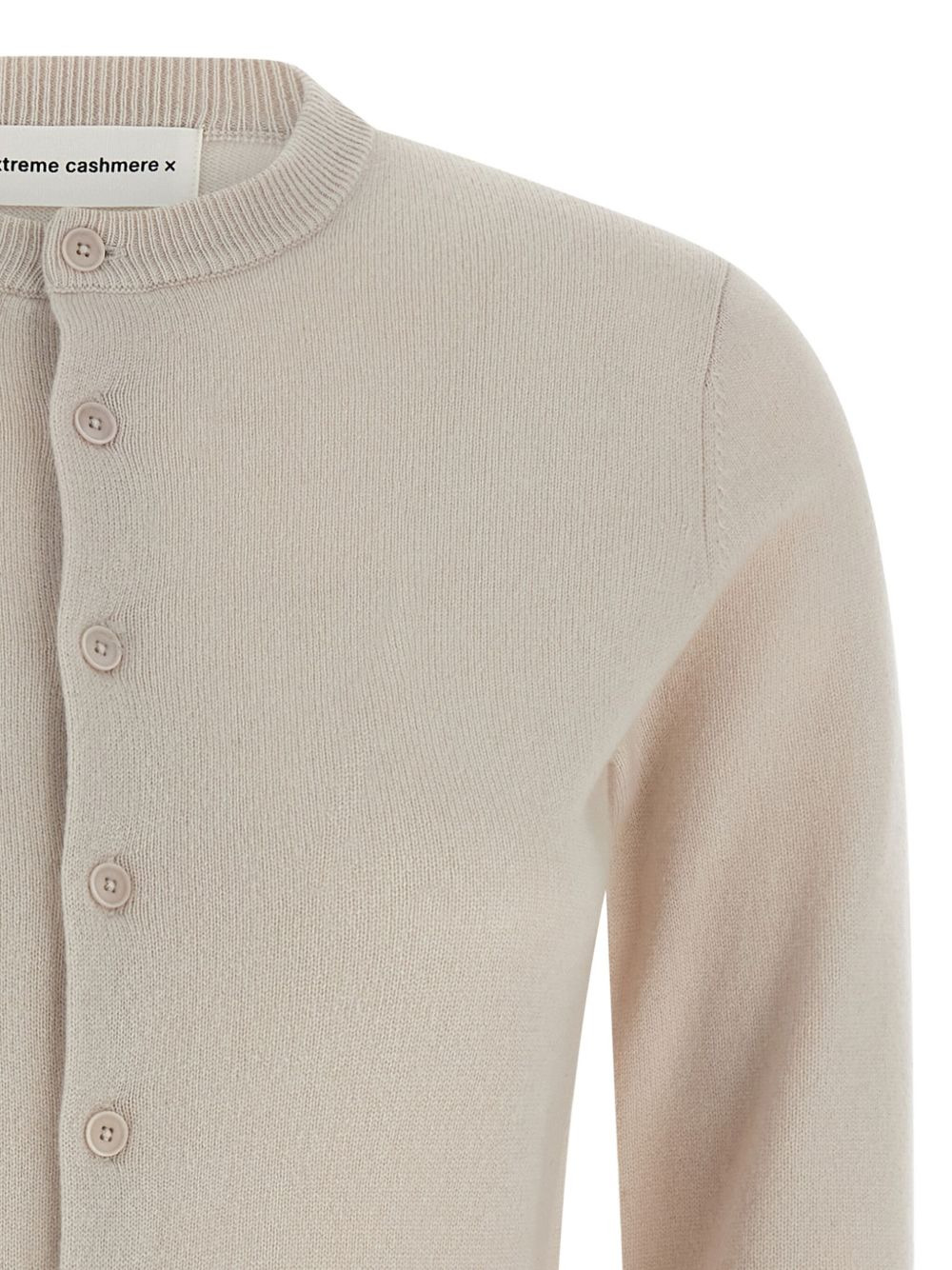 crew-neck cashmere cardigan - 3