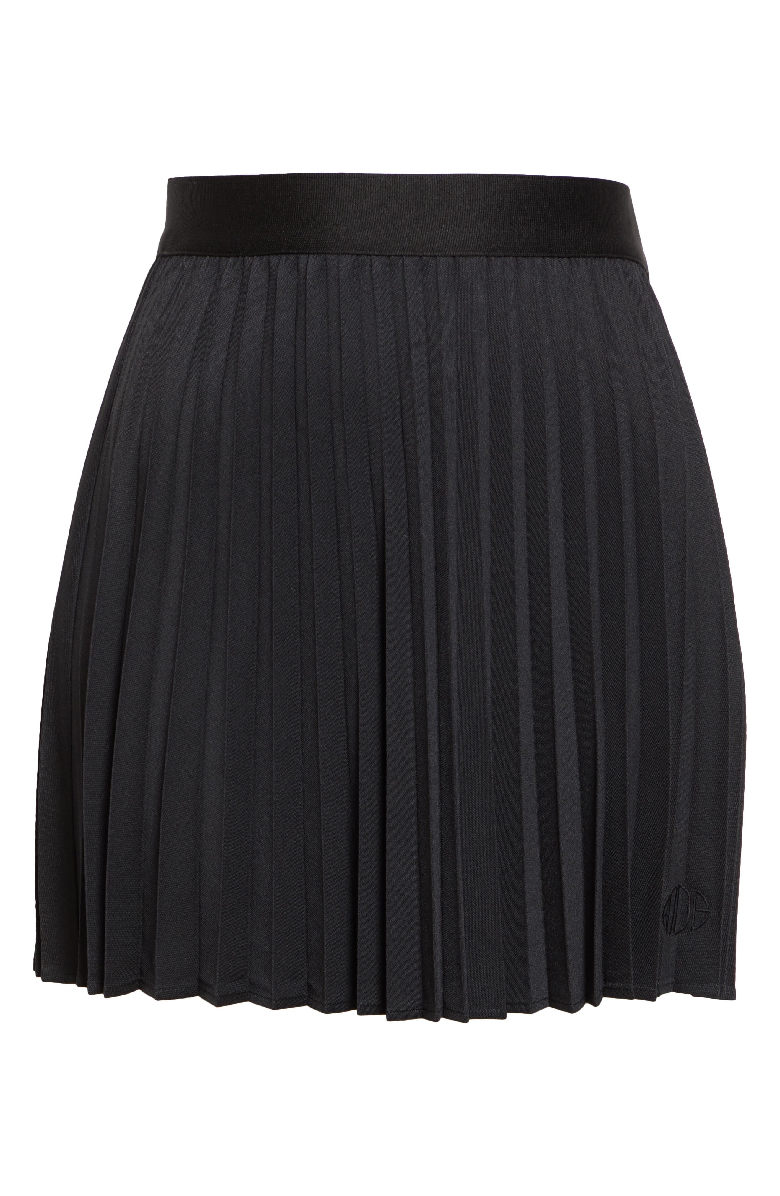 Bode Court Pleated Miniskirt in Black at Nordstrom - 6