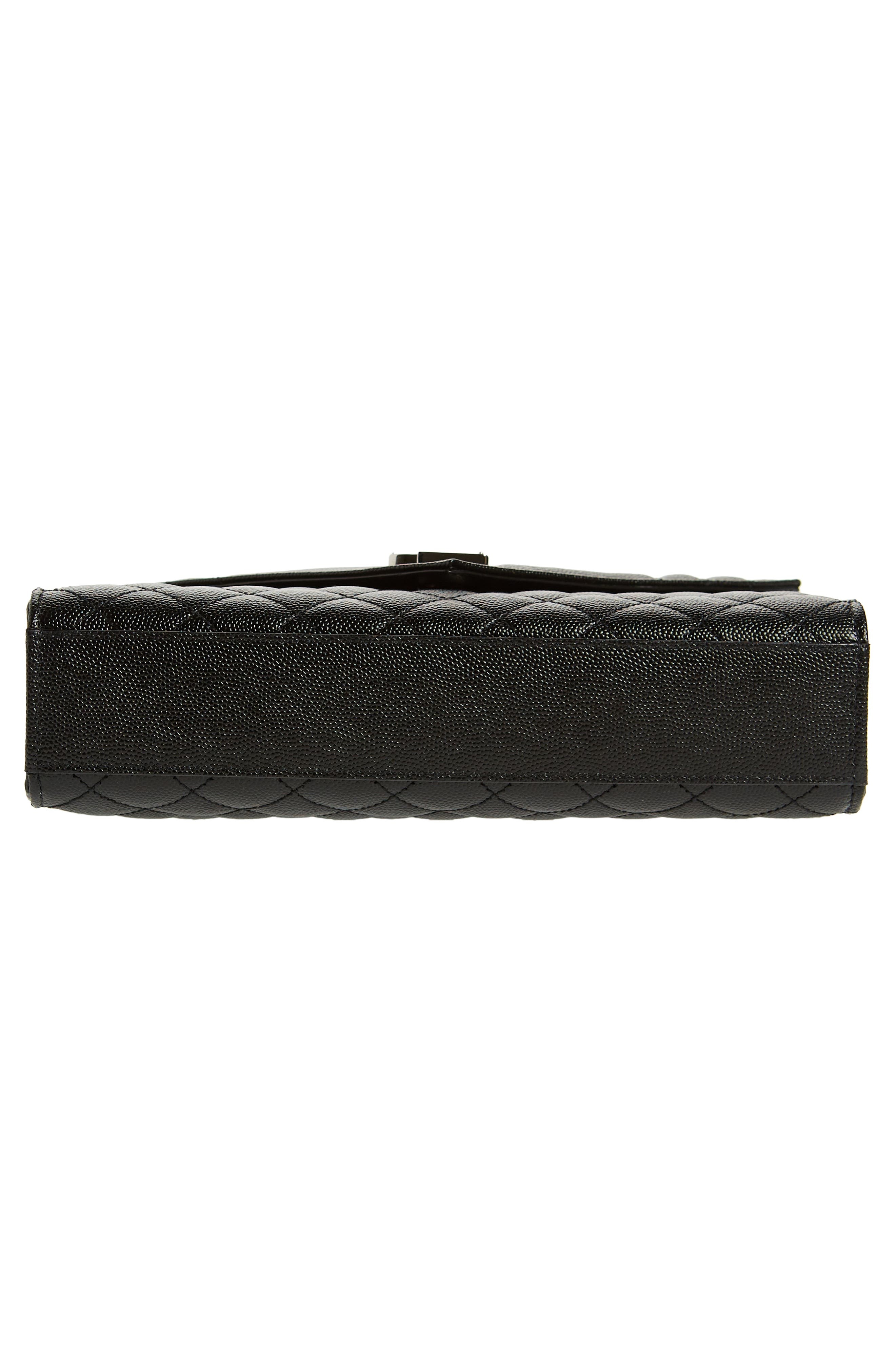 Saint Laurent Medium Monogram Matelassé Leather Shoulder Bag in Nero/Nero/Nero at Nordstrom - 7
