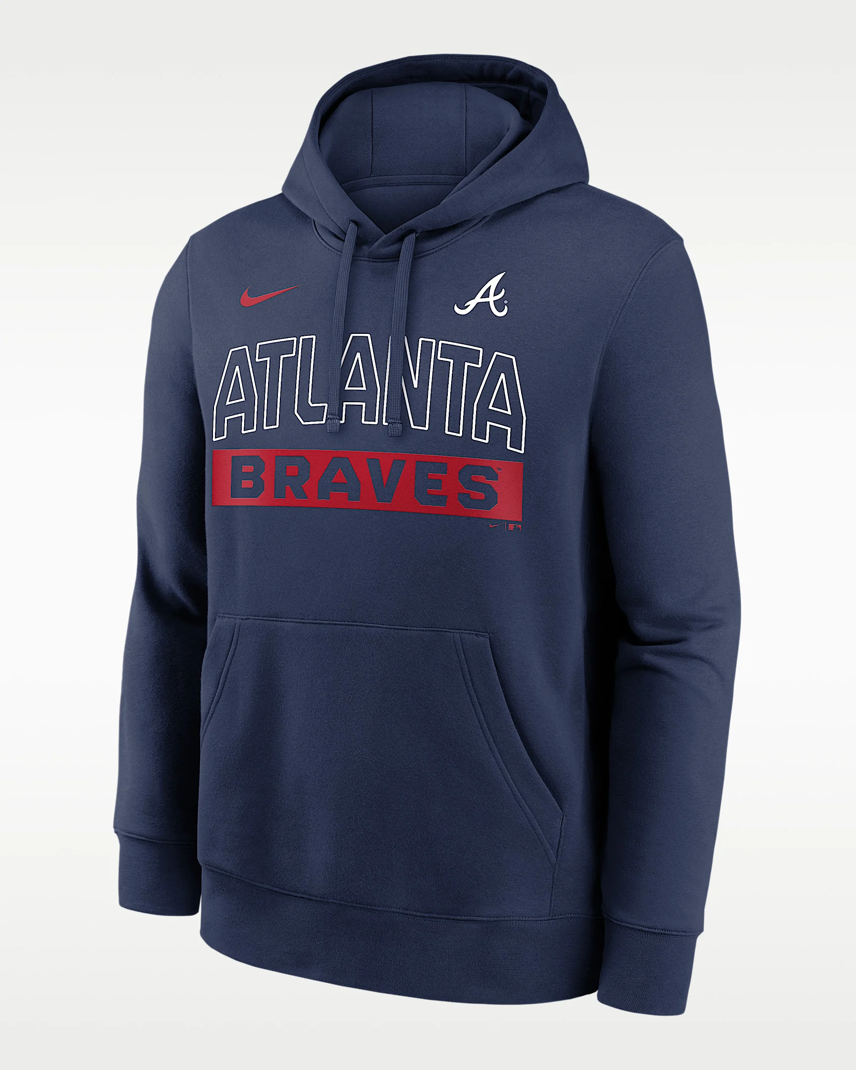 Atlanta Braves Club Men's Nike MLB Pullover Hoodie - 1