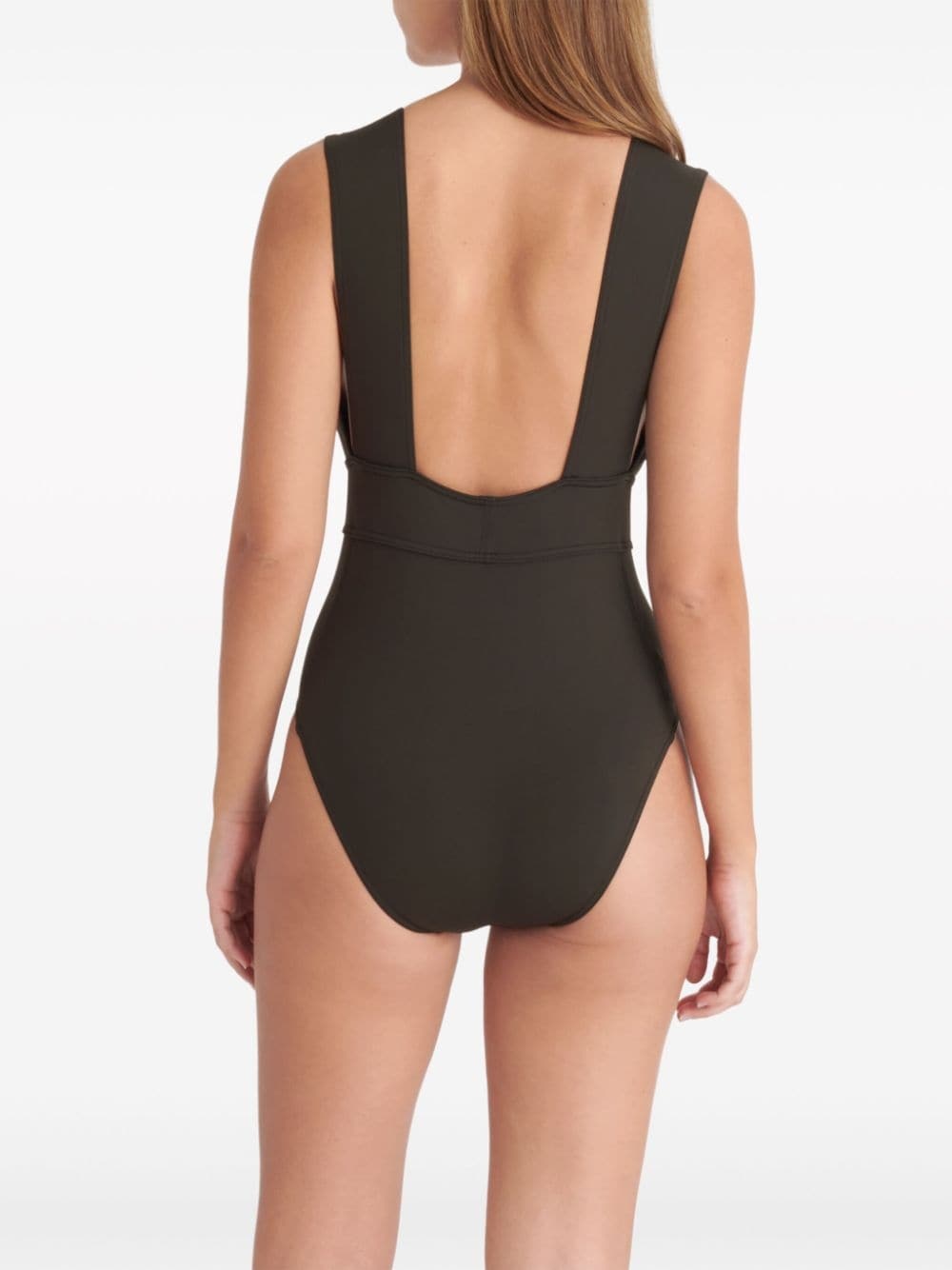 Pigment V-neck swimsuit - 5