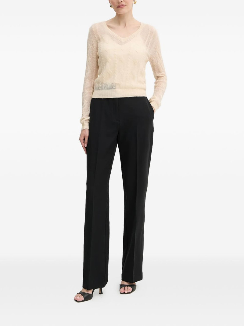 GUESS USA V-neck cable-knit jumper outlook