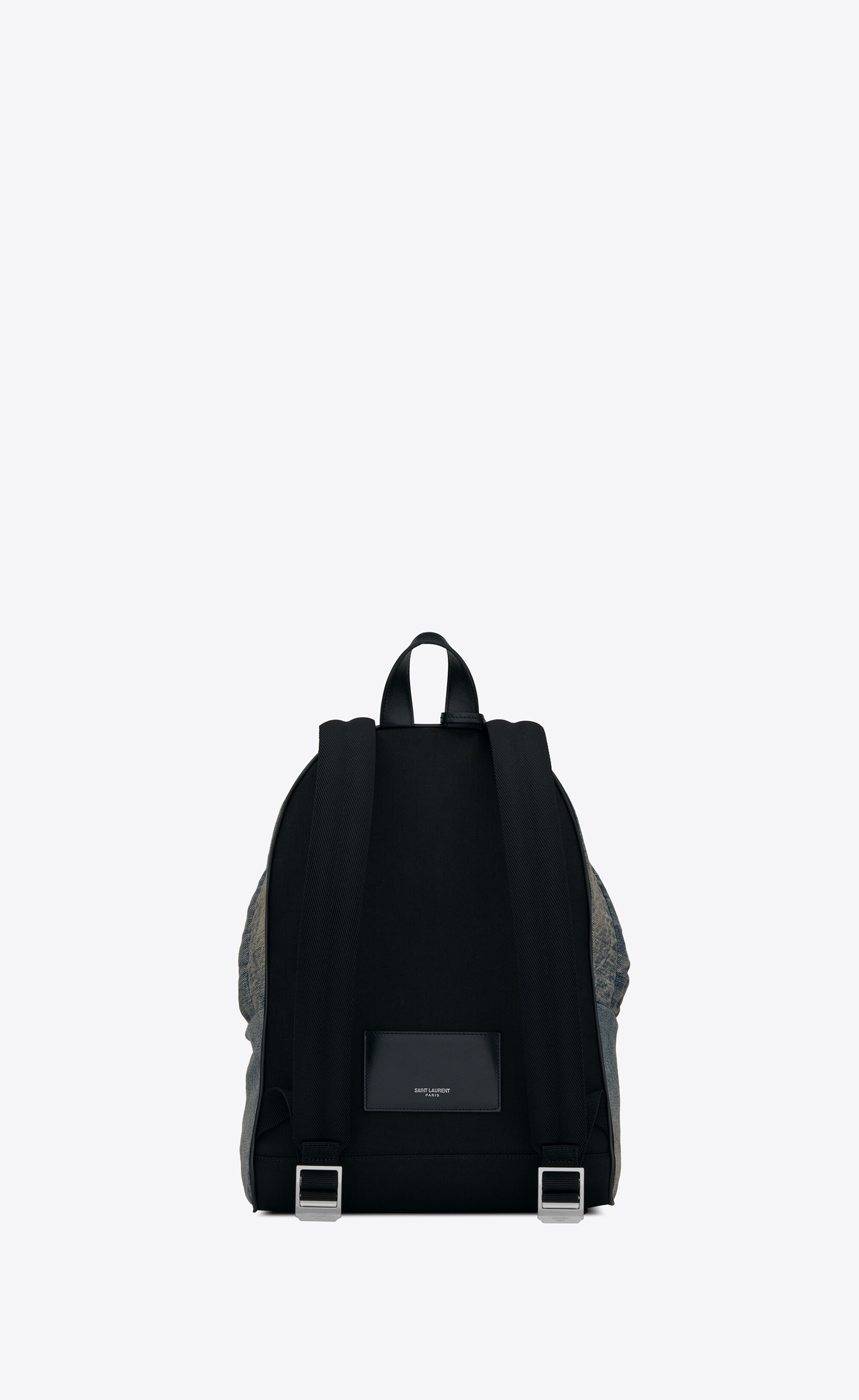 city mini backpack in bleached denim - 2