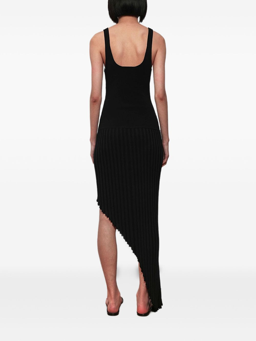 slashed asymmetric dress - 4