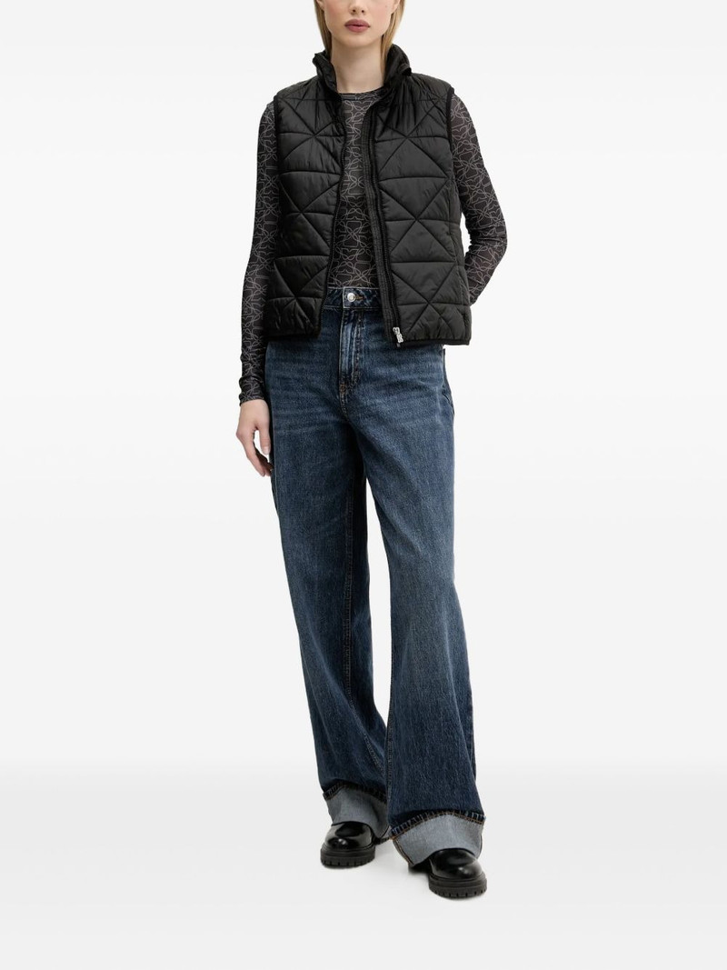 HUGO cuffed-hems cotton jeans outlook