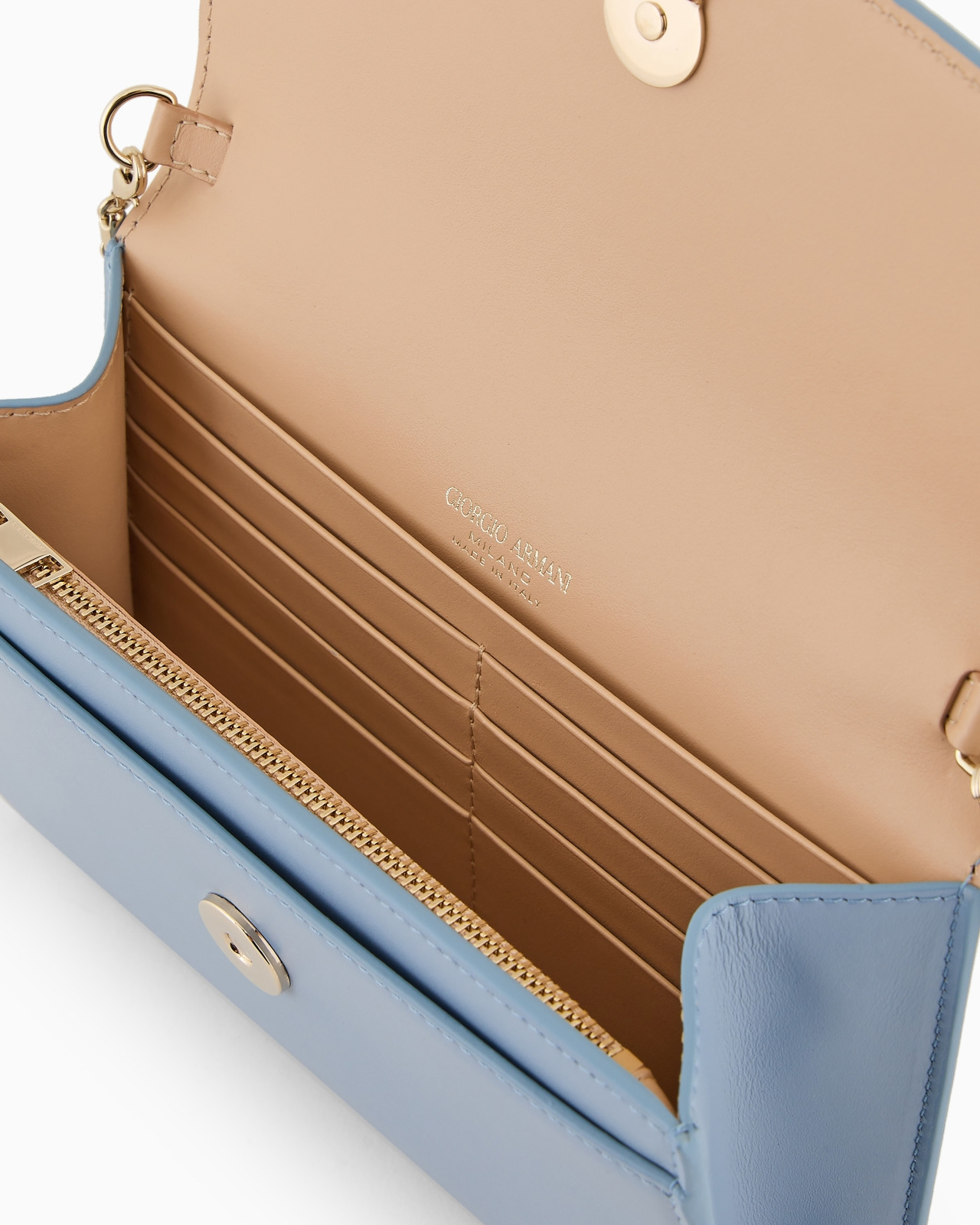 Glossy leather la Prima clutch bag - 4