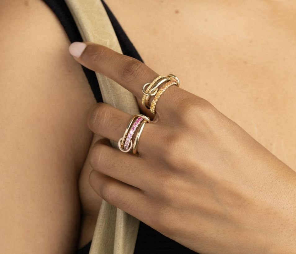Norah Orange Sapphire & 18k Gold Ombré Ring - 3