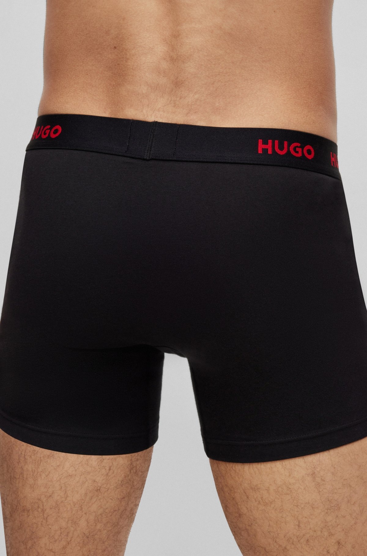 THREE-PACK OF LONGER-LENGTH STRETCH-COTTON BOXER BRIEFS - 5