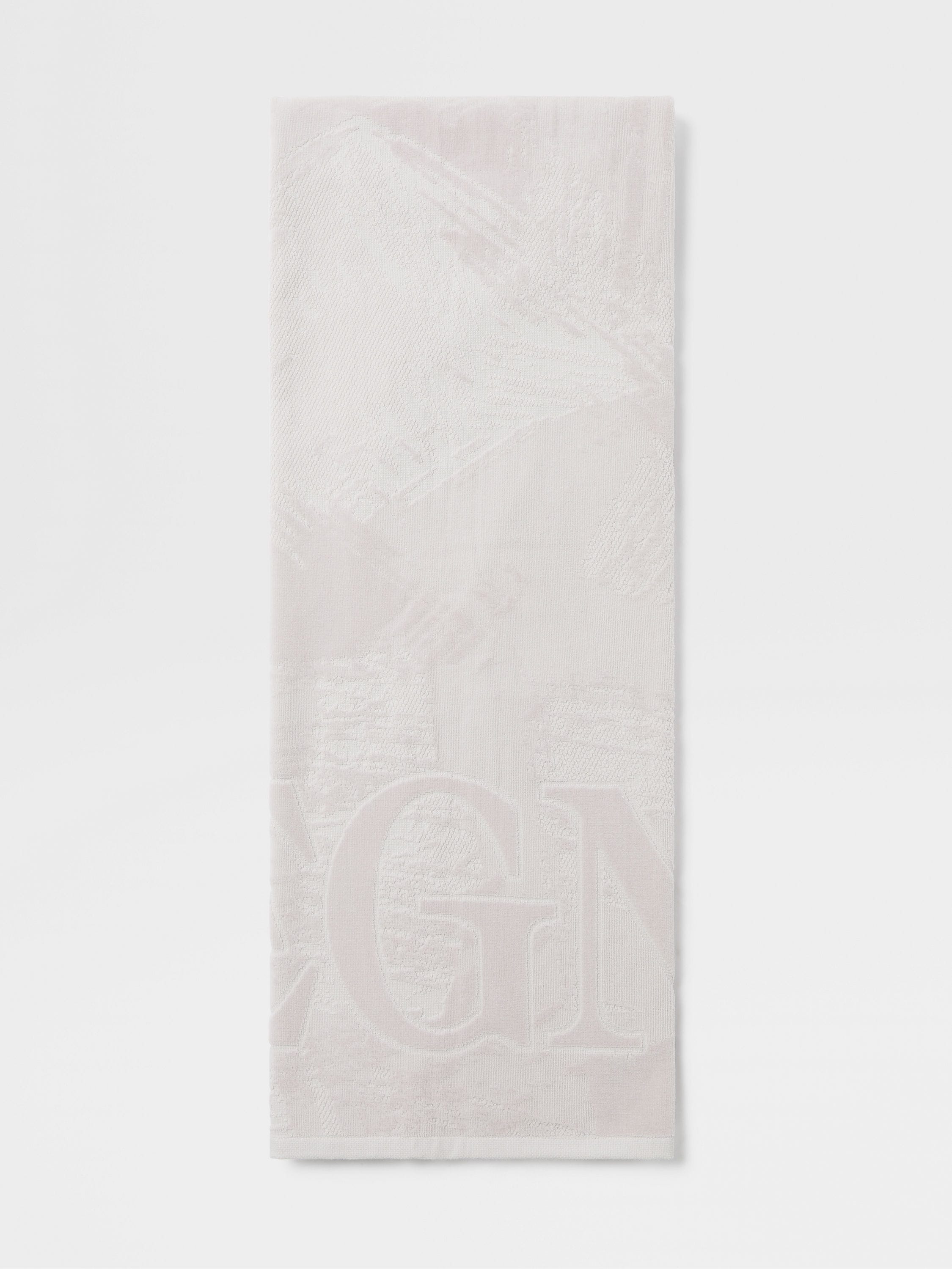 ZEGNA LOGO BEACH TOWEL - 1