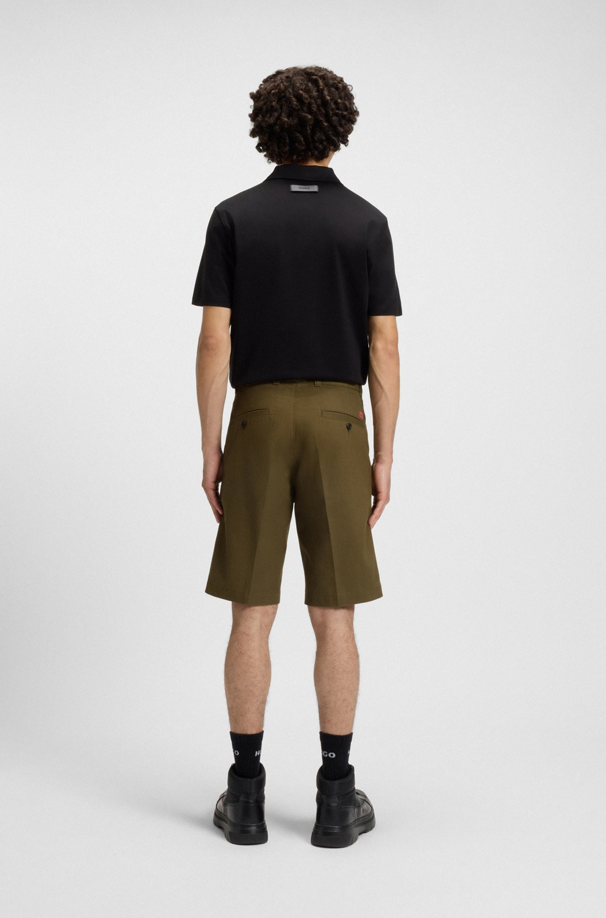 REGULAR-FIT STRIPED POLO SHIRT IN MERCERIZED COTTON - 4