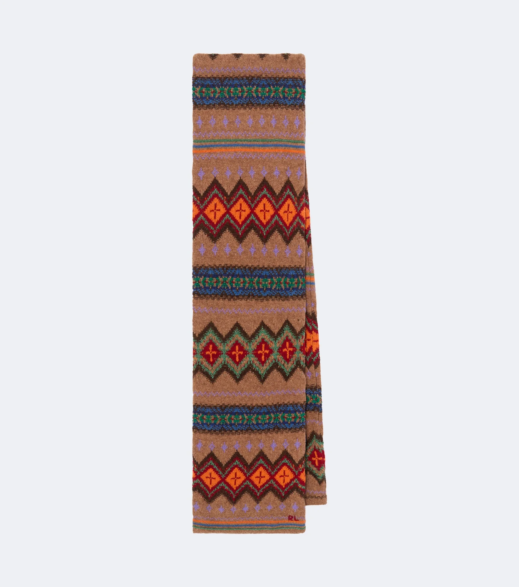 Wool, cotton, and linen-blend scarf - 1
