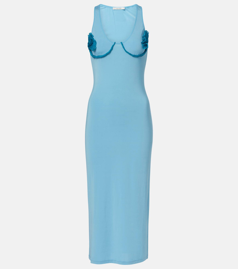 Cosimina floral-appliqué midi dress - 1
