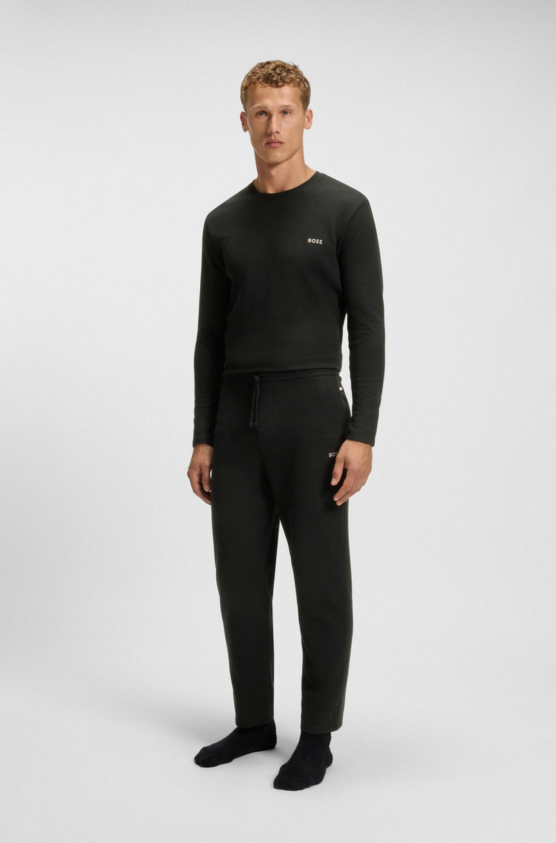 BOSS PAJAMA BOTTOMS WITH EMBROIDERED LOGO outlook