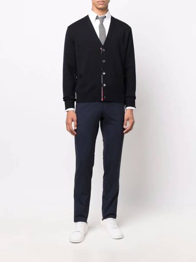 Thom Browne V-neck knit cardigan outlook