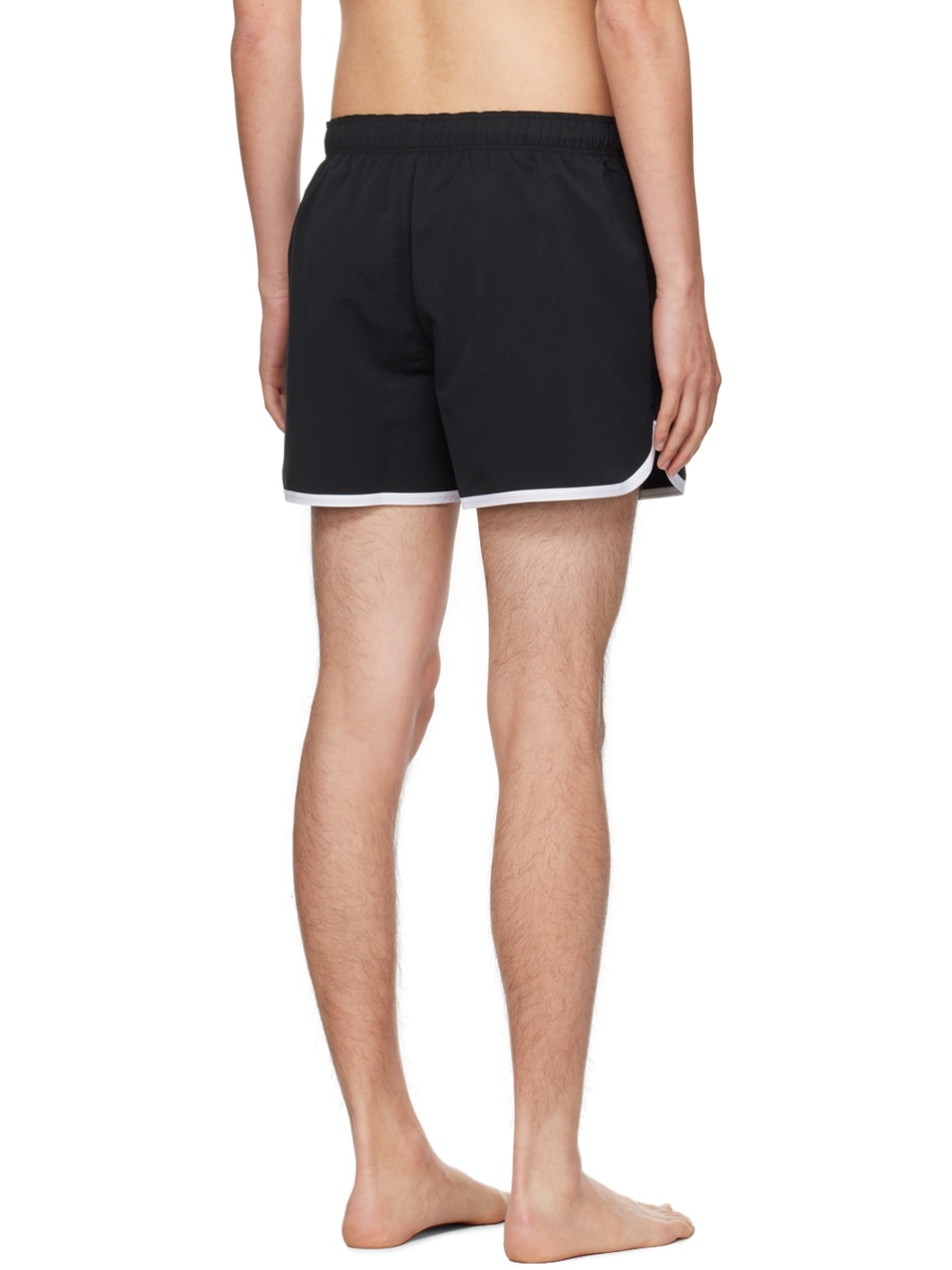 Black Monogram Swim Shorts - 3