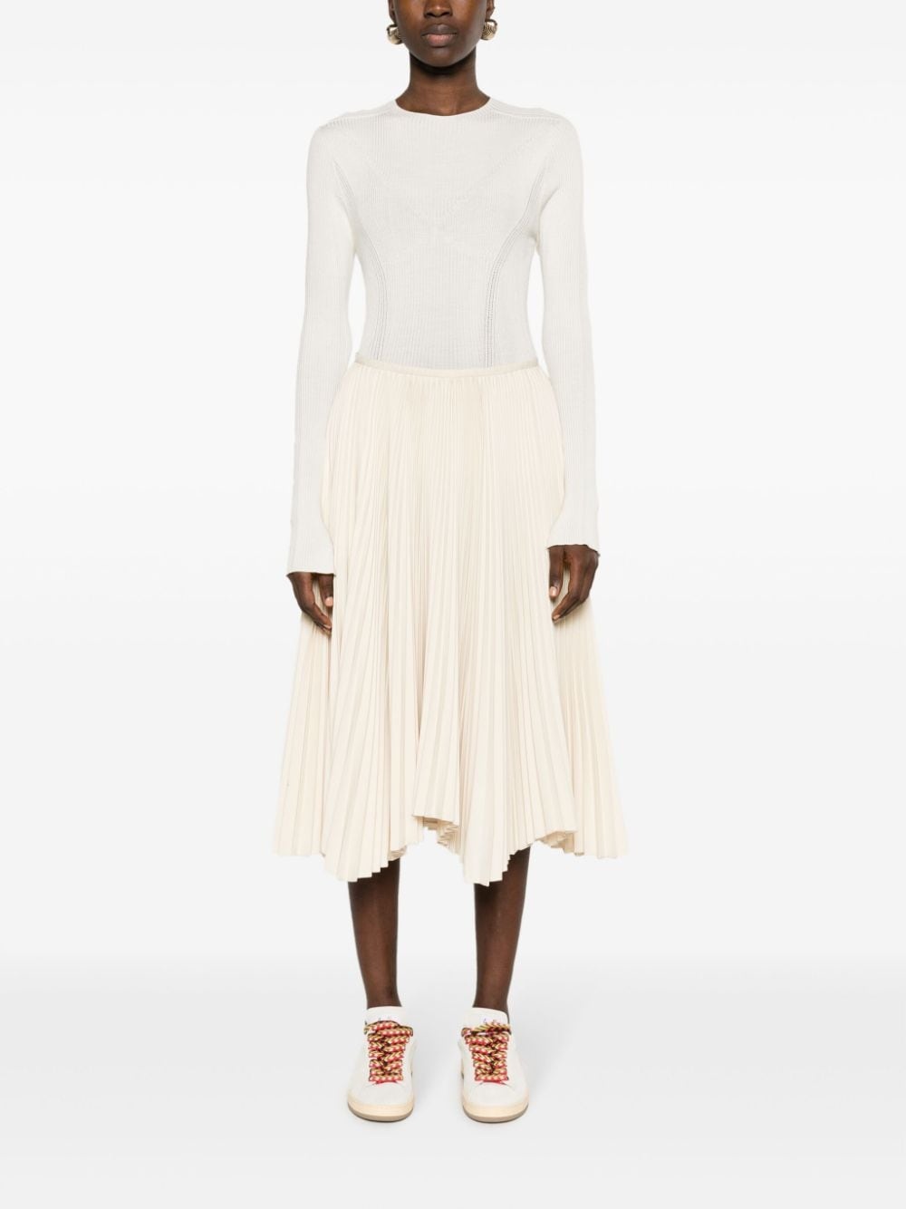 long-sleeve knitted top - 2