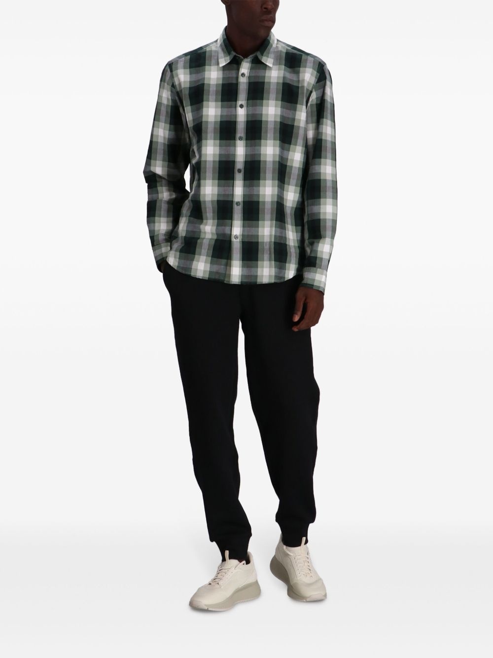check-pattern shirt - 2