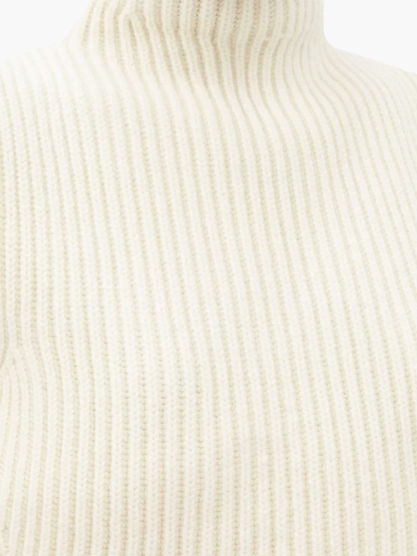 High-neck ribbed-knit sleeveleess sweater - 4