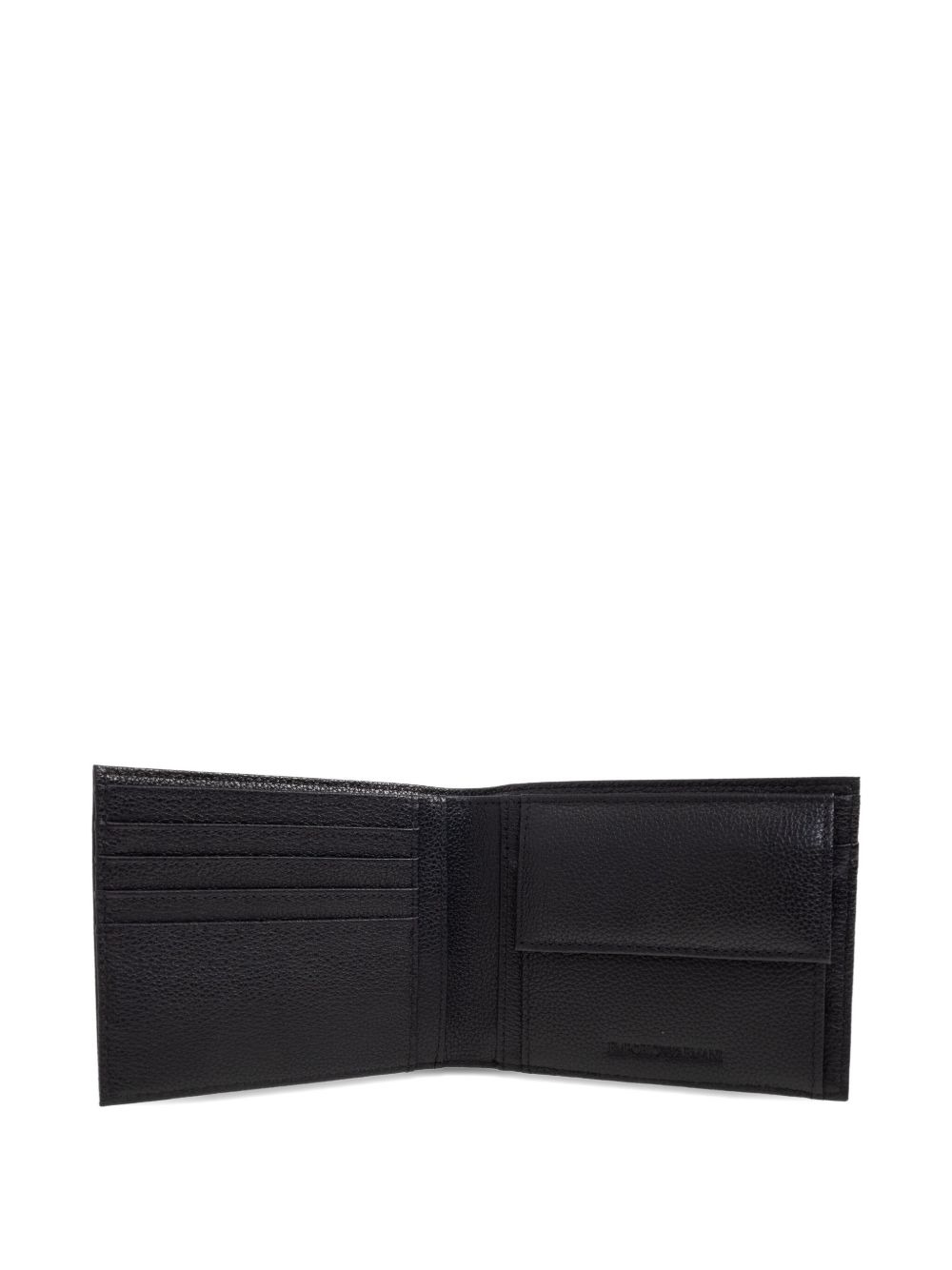 embossed-logo leather wallet - 4