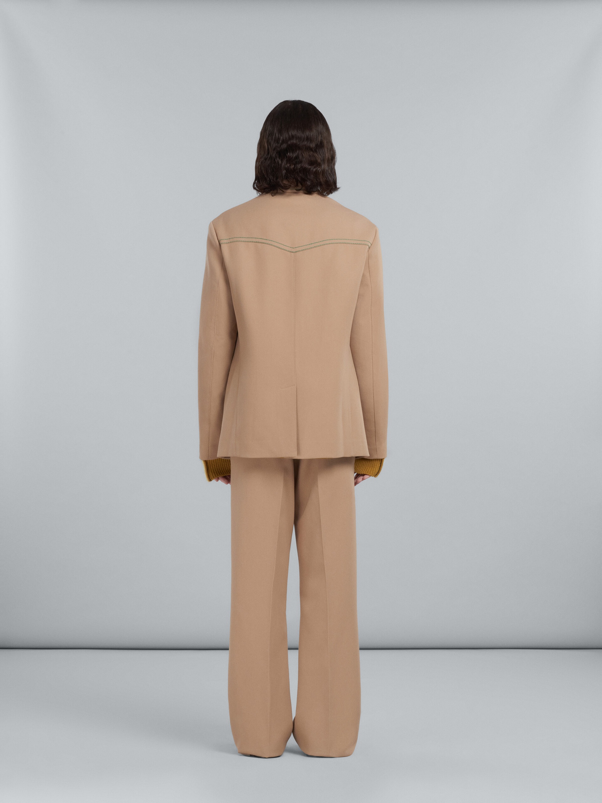 BLAZER IN BEIGE CAVALRY WOOL - 3