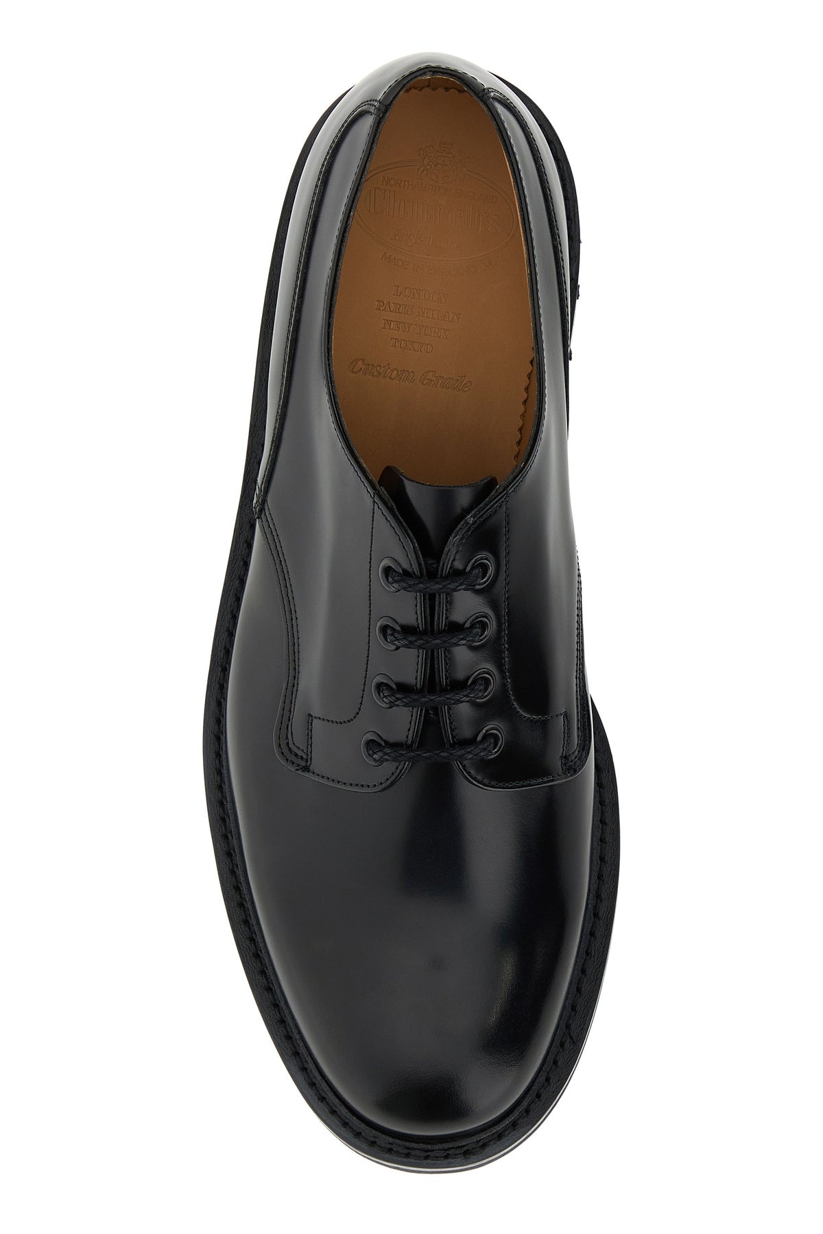 Black leather Mc Neil LW lace-up shoes - 4