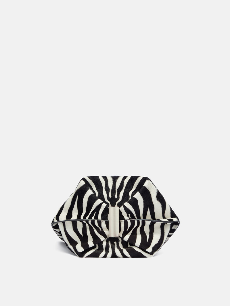 ''LA SCOOP LARGE'' BLACK AND WHITE SHOULDER BAG 4
