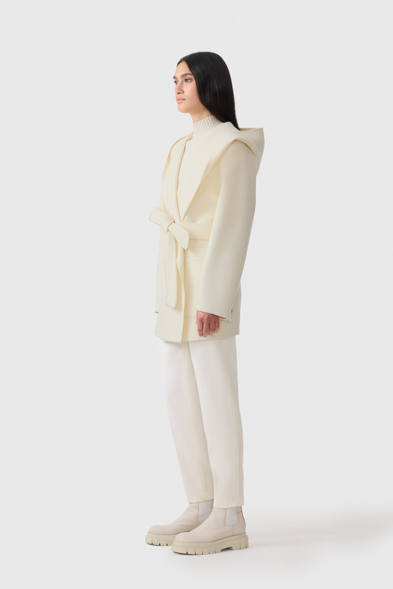 PAYA-Z Wool Wrap Coat With Sash Belt 4