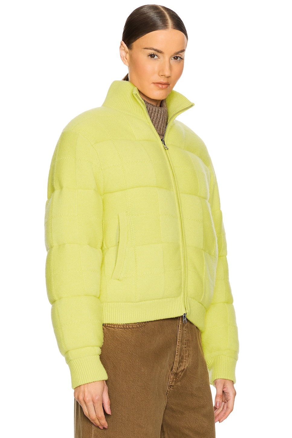 Quilted Cashmere Blend Puffer Jacket - 3