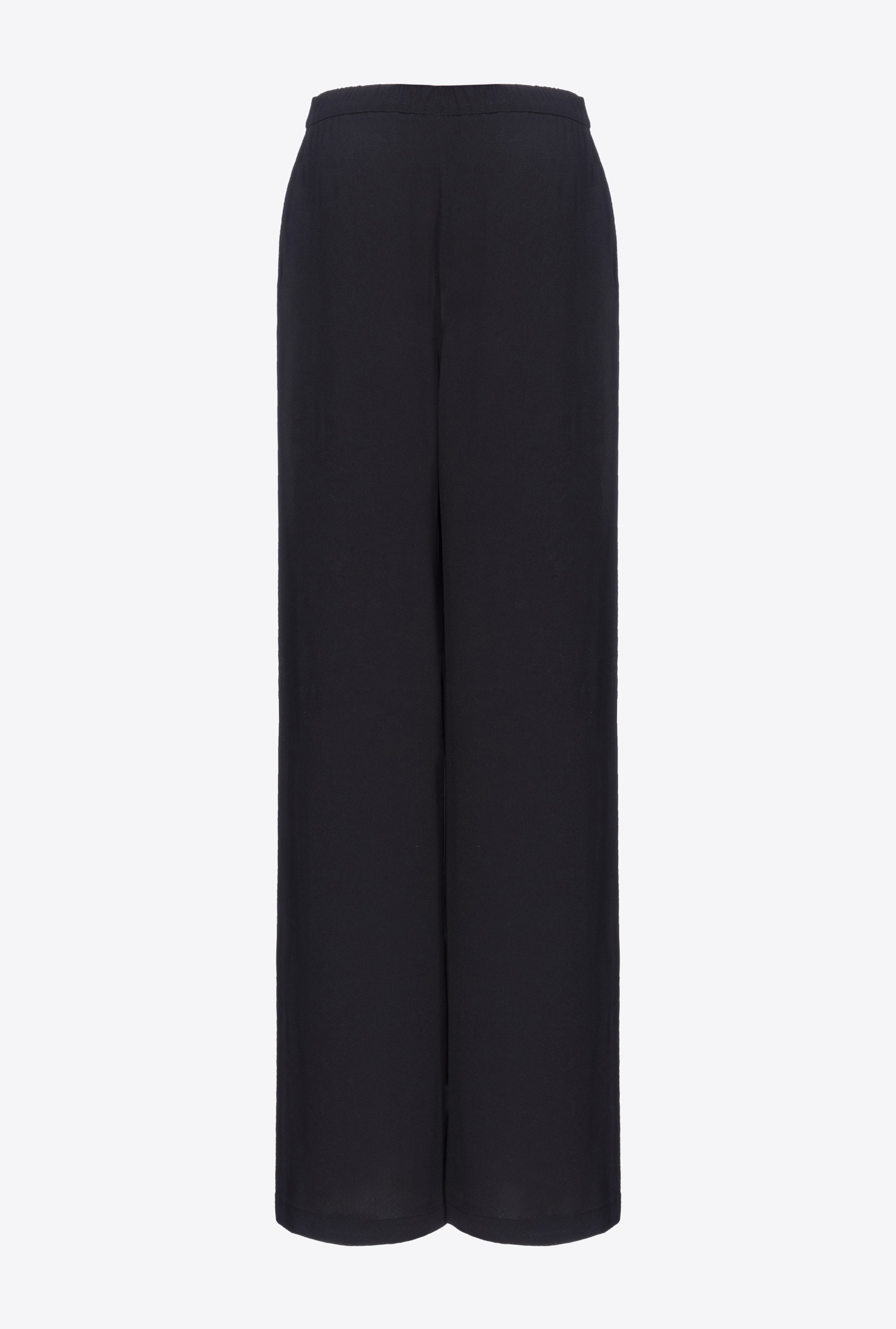 CREPE DE CHINE PULL-ON TROUSERS - 1