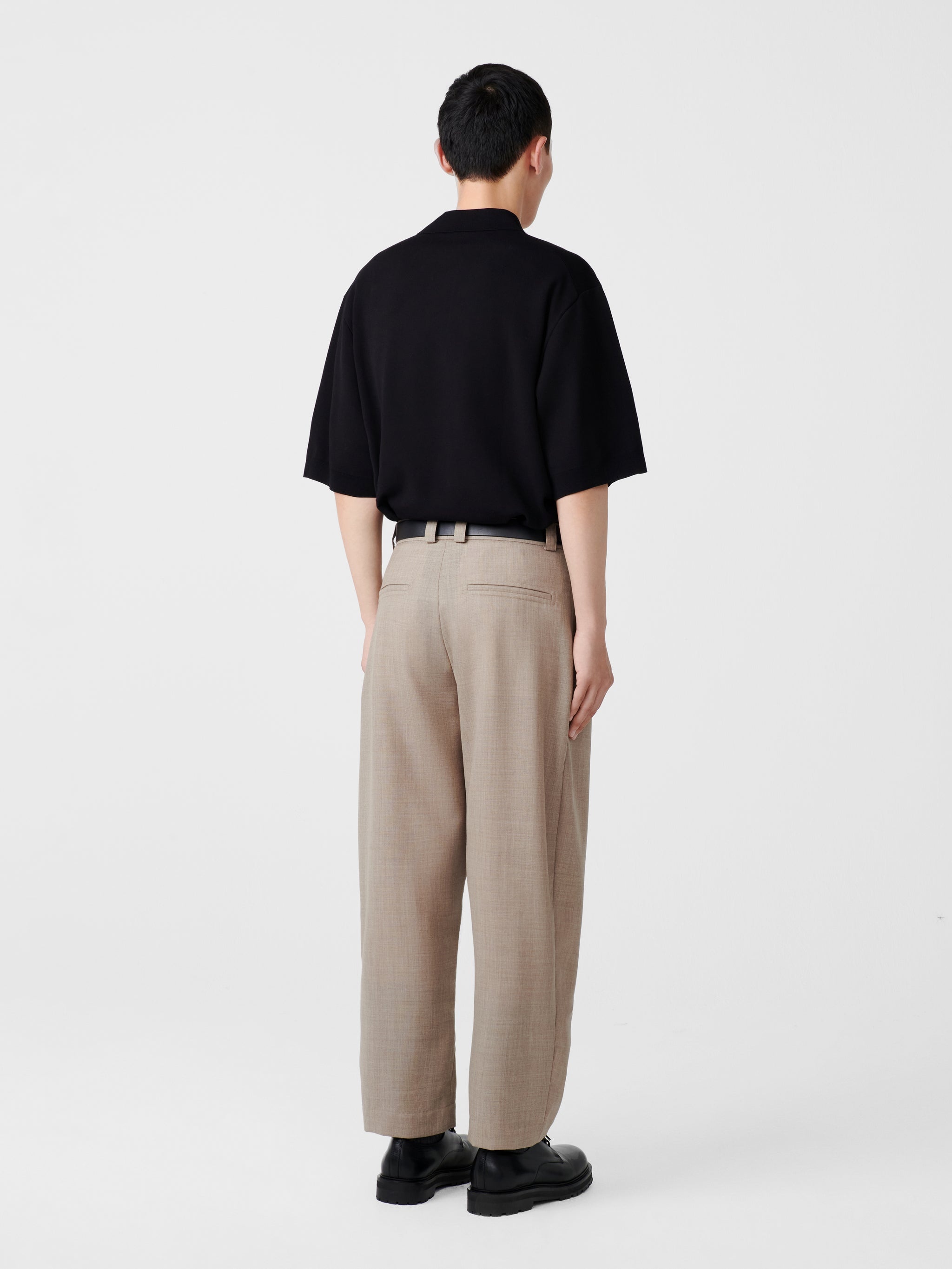 Tuck Tropical Wool Pant - 5