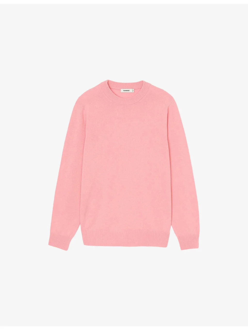 Long-sleeve crewneck cashmere jumper - 1