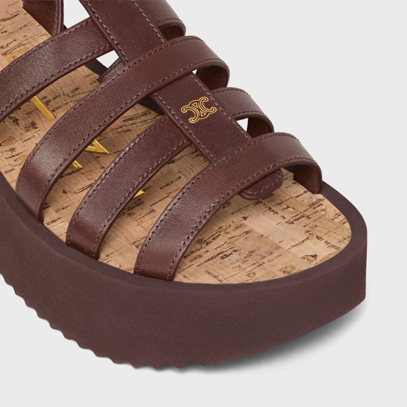 SUNNY WEDGE SANDAL IN Calfskin - Vegetal Tanning 4