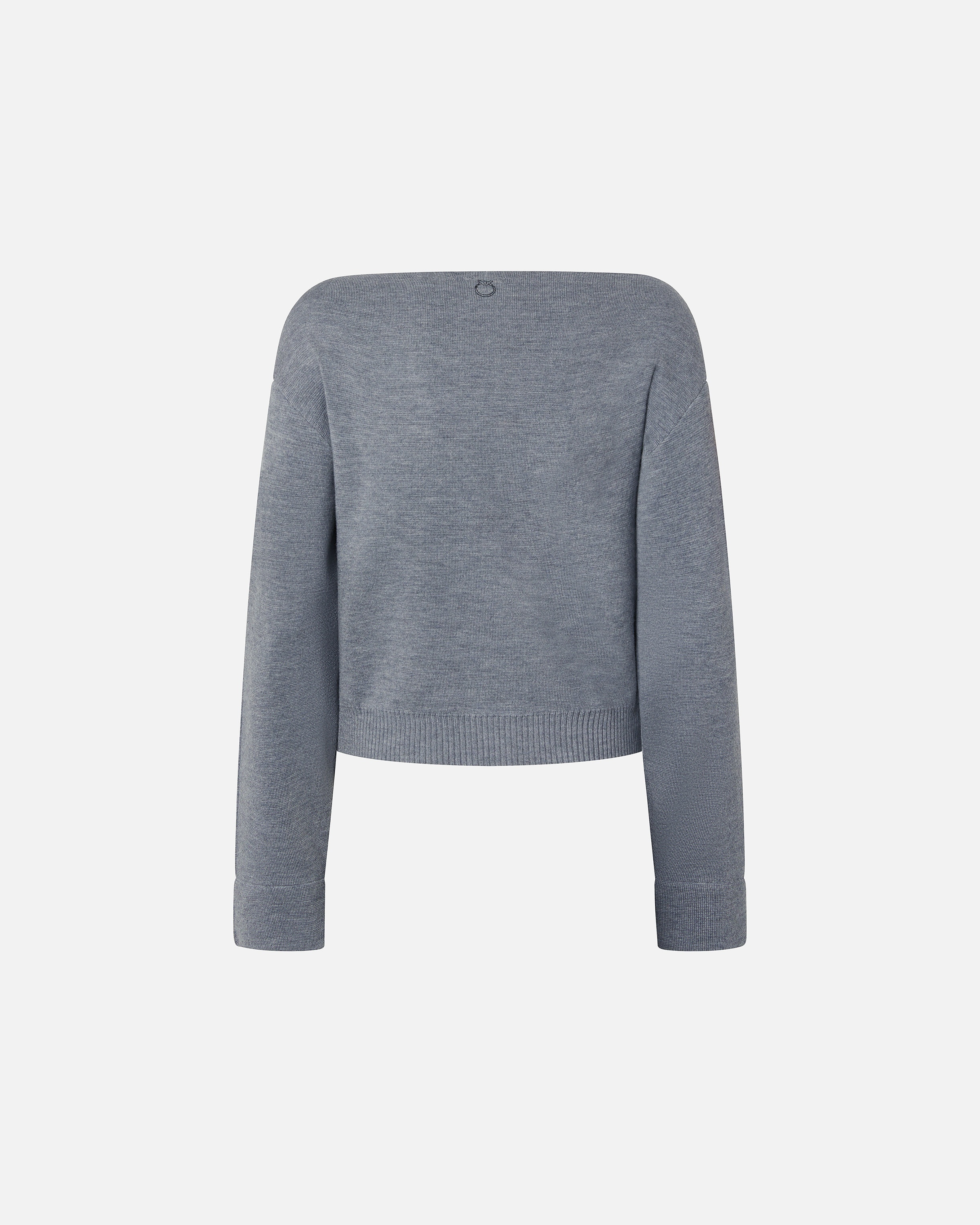 WOOL SWEATER WITH BOAT NECKLINE - 6