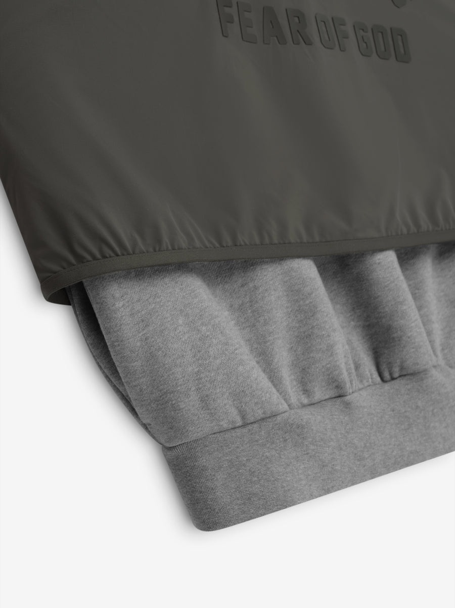 Nylon Fleece Hooded Sweater - 3