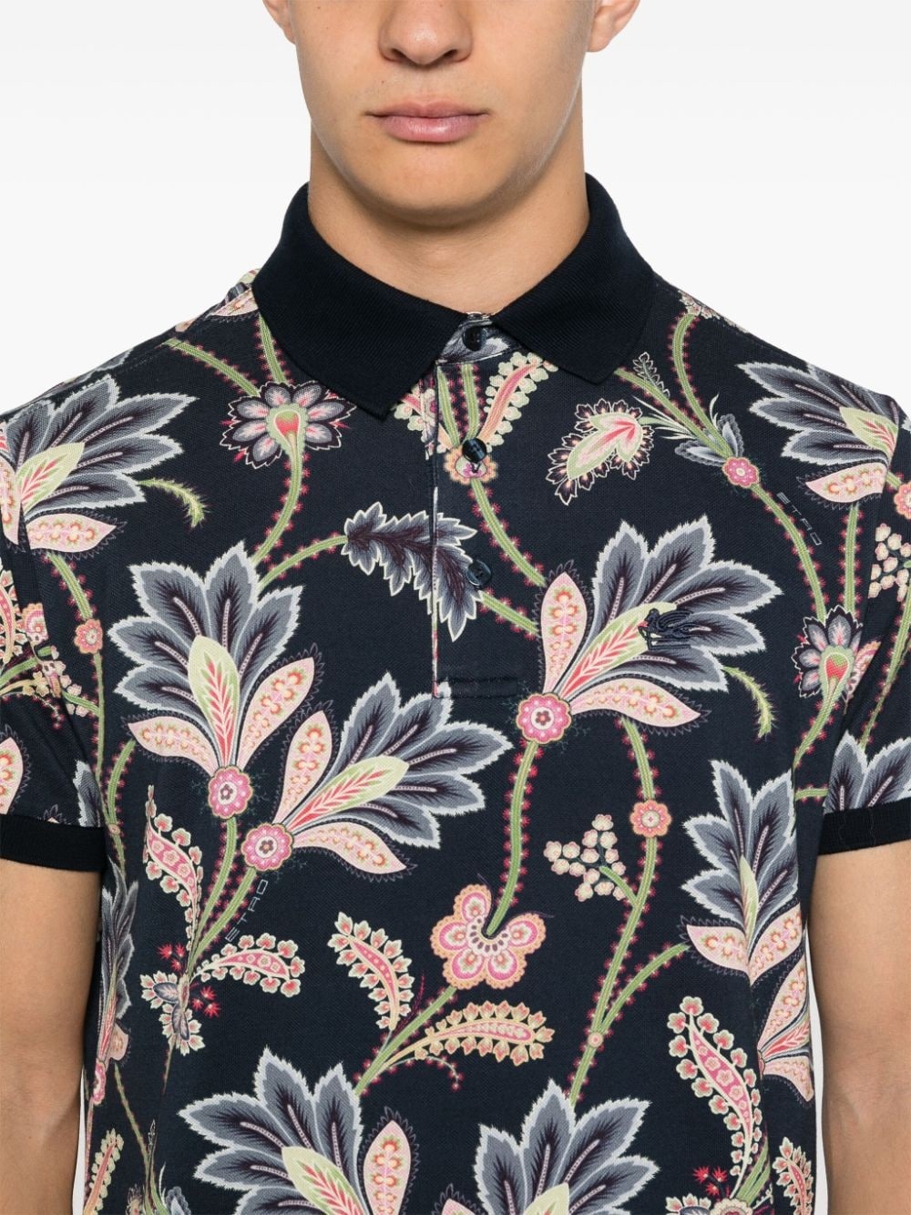 paisley-print polo shirt - 5