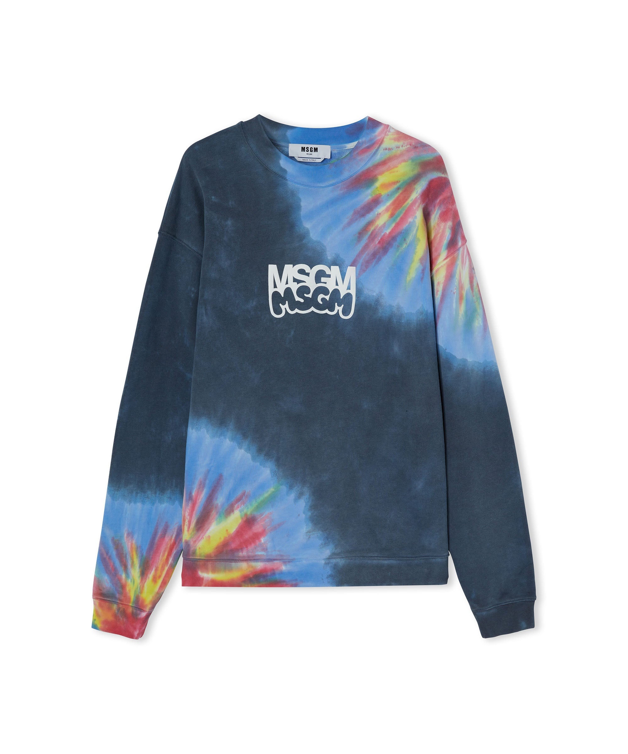 スウェット・トレーナー MSGM Logo print tie dye sweatshirt by Burro Studio fe1be03682b33b6858c4f376bbad40