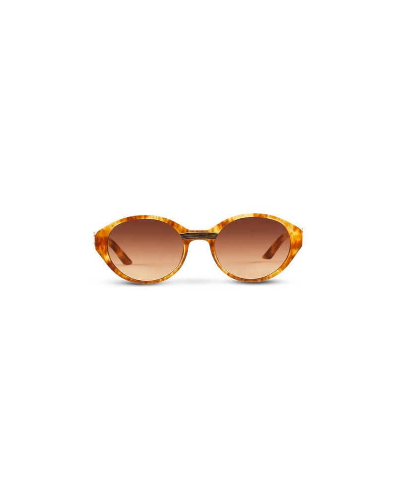 CASABLANCA Gold & Brown Cannes Sunglasses | Casablanca Paris outlook