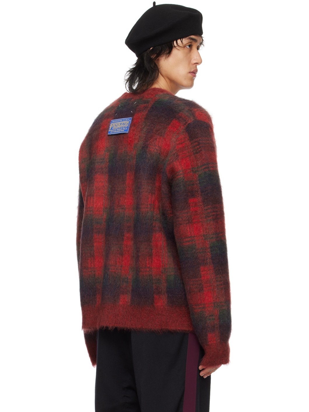 Red Check Cardigan - 3