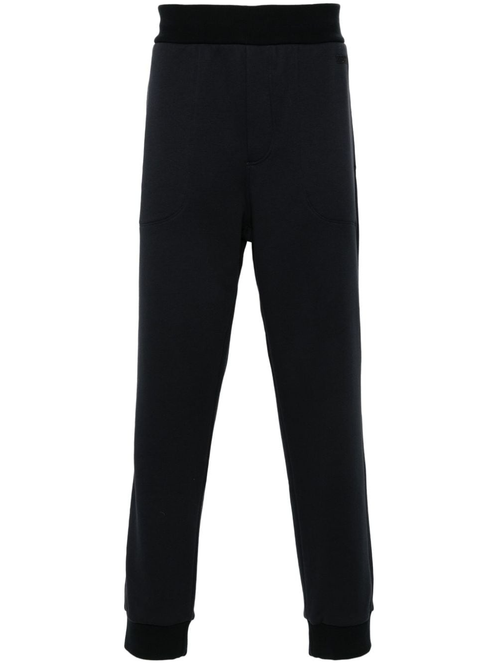 logo-embroidered joggers - 1