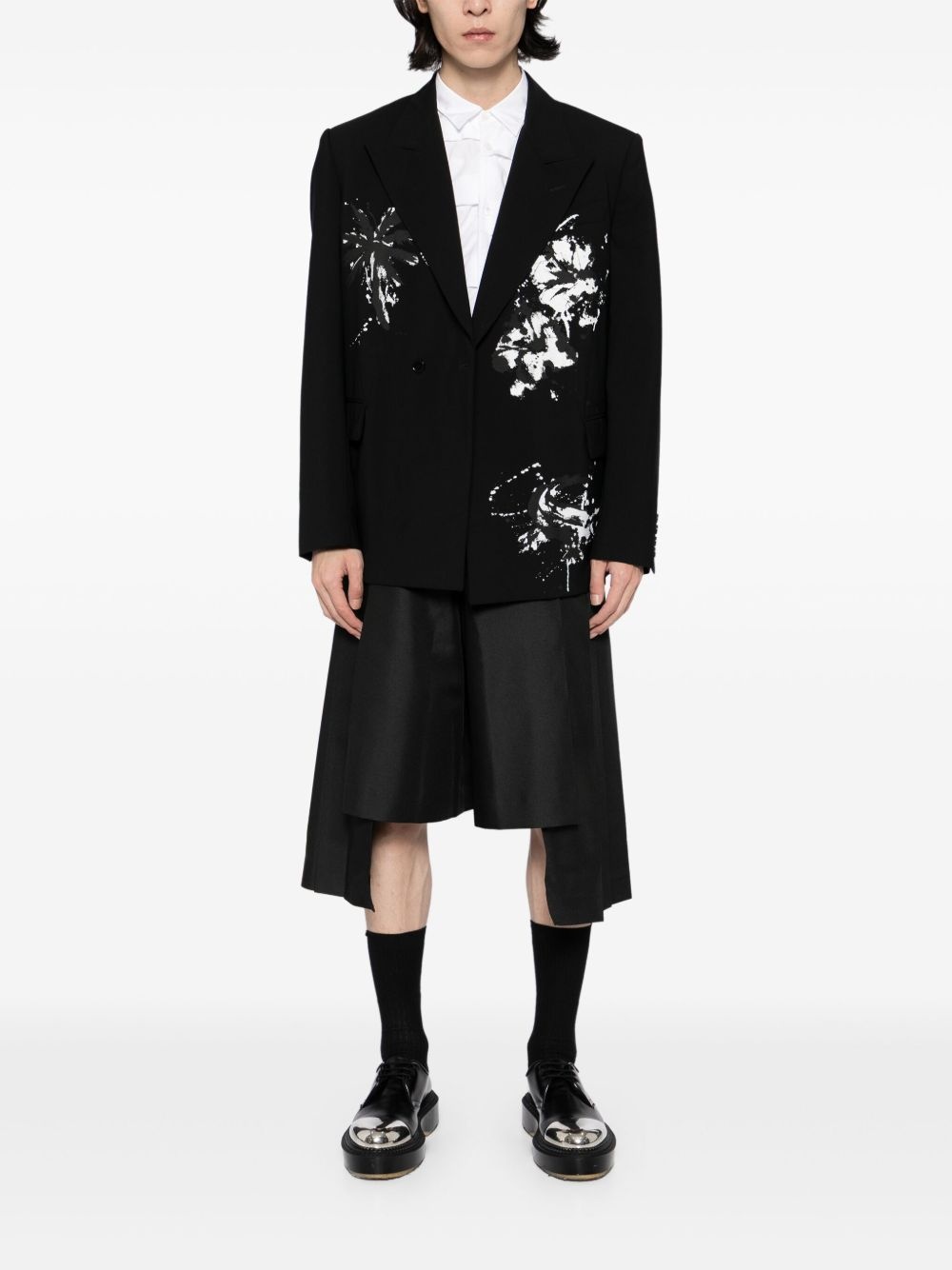 pleated tailored shorts - 2