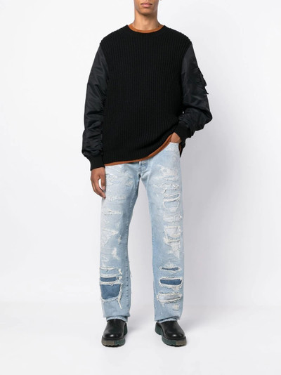 Heron Preston Super Distressed 5-pocket jeans outlook