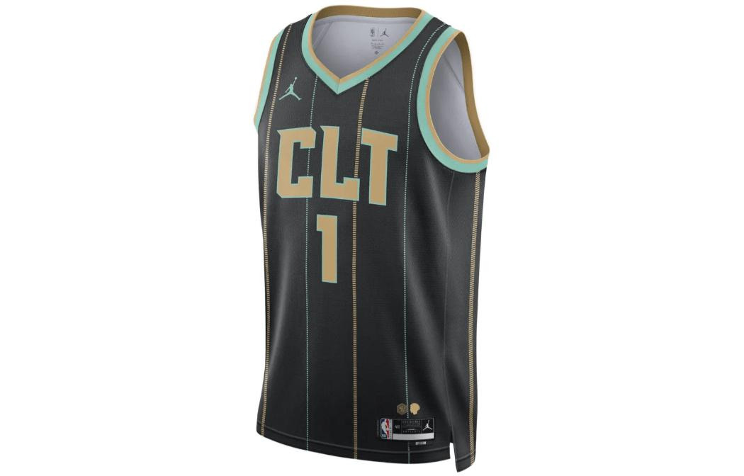Air Jordan Dri-FIT NBA Charlotte Hornets Lamelo Ball City Edition 2022/23 Swingman Jersey DO9587-011 - 2