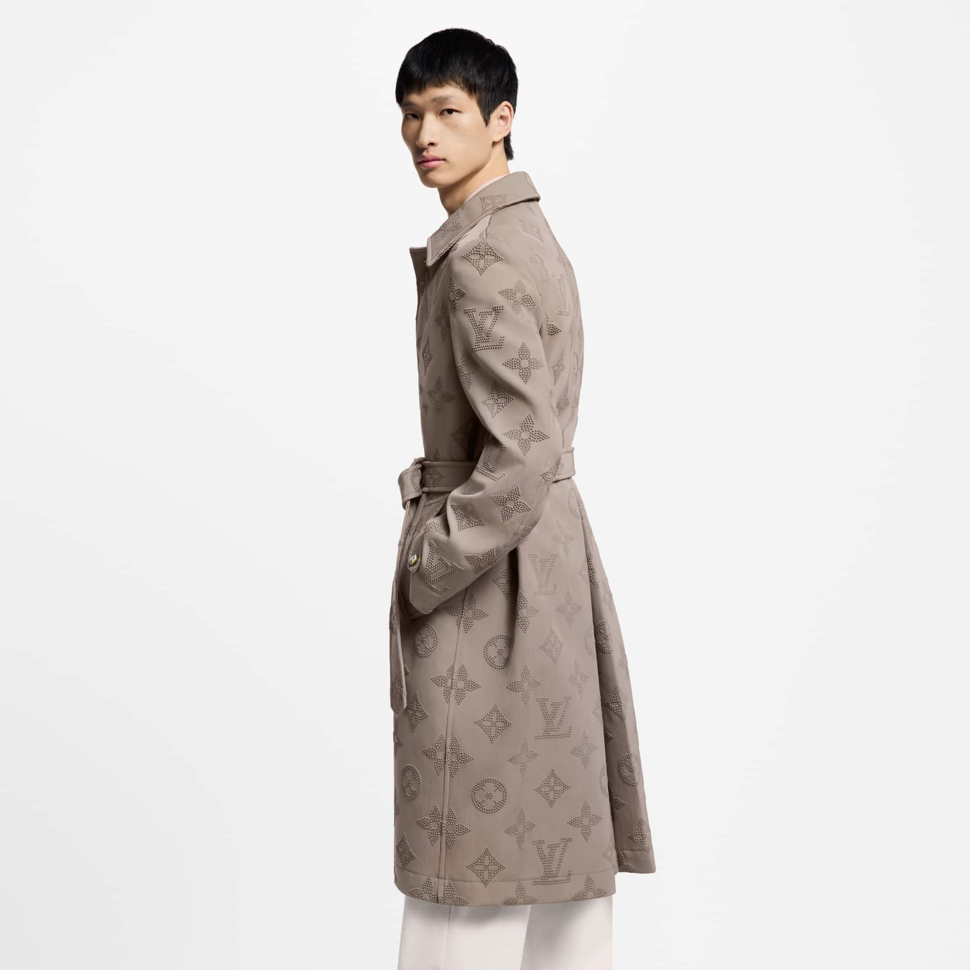 Monogram Embroidered Dandy Raincoat - 5