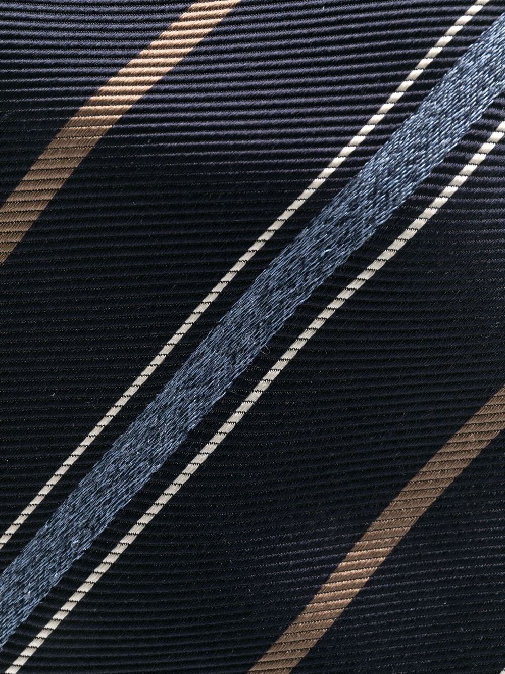 stripe-print silk tie - 2