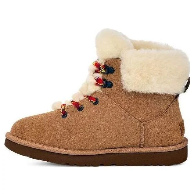 (WMNS) UGG Classic Mini Alpine Lace 'Brown' 1130558-CHE - 1