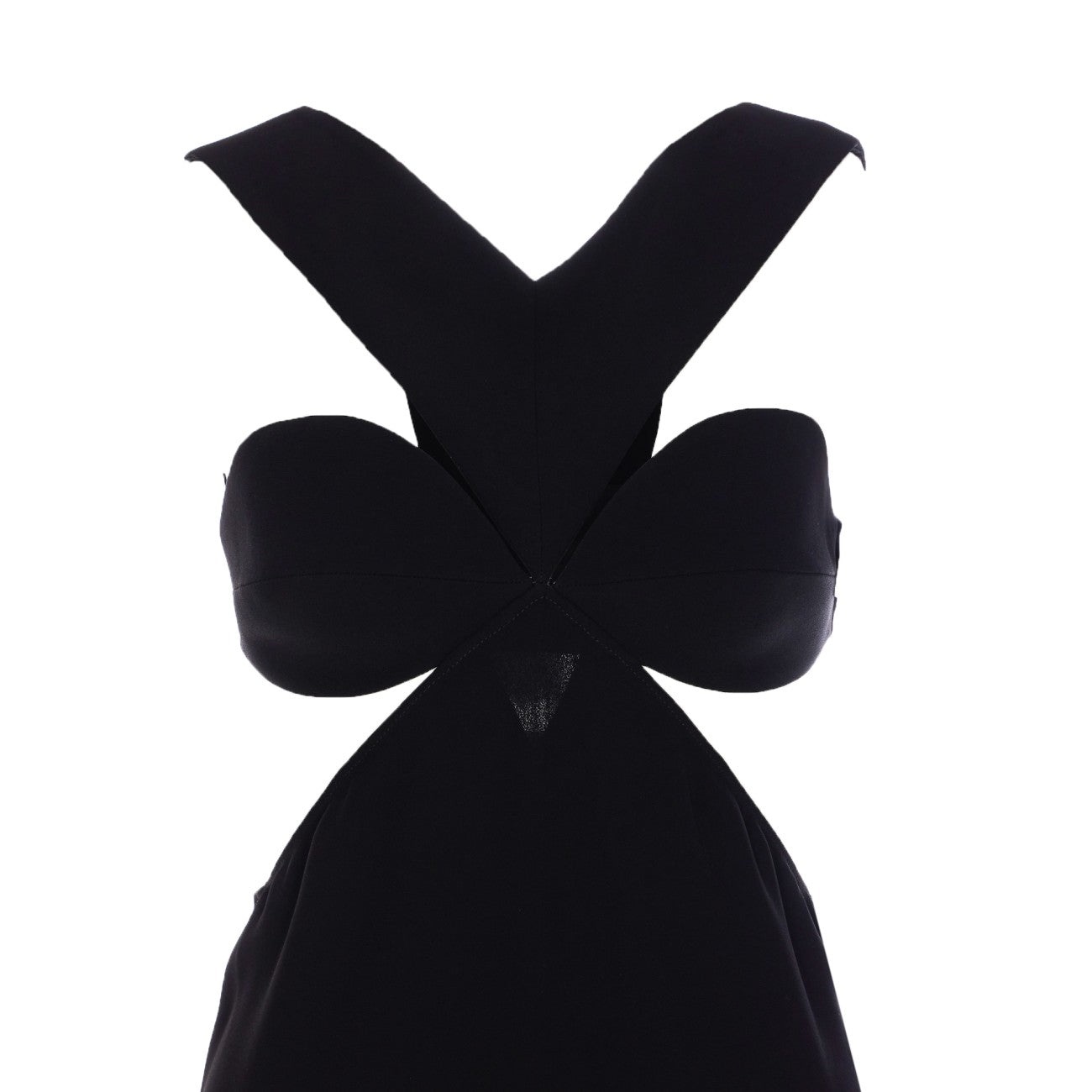 Givenchy Women Cut-Out Satin Dress In Crepe Satin With Rhinestone Detail - 4