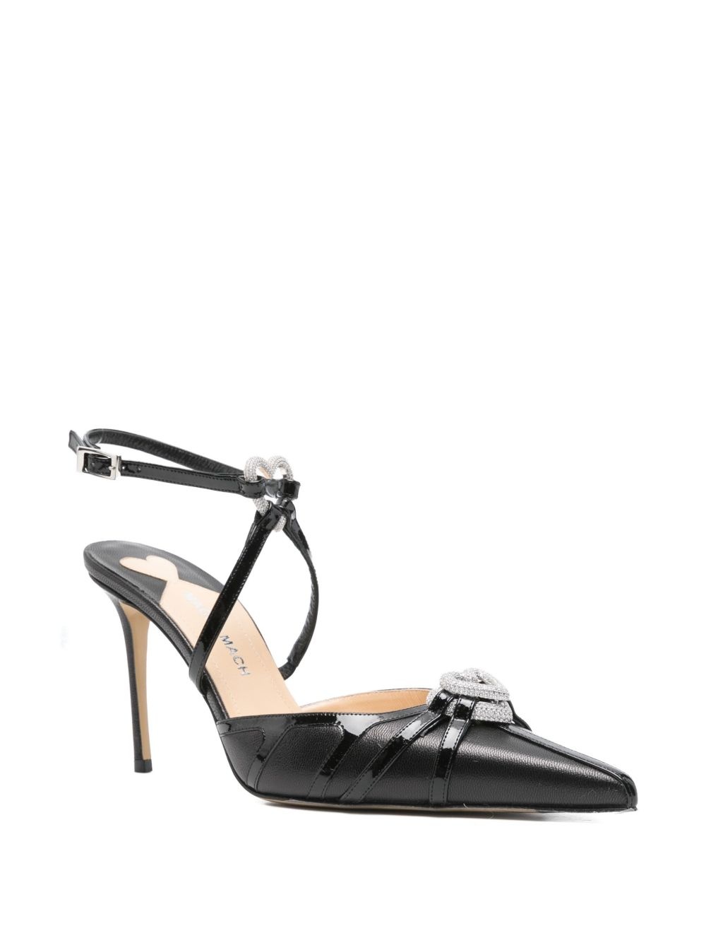 100mm heart-embellished pumps - 2